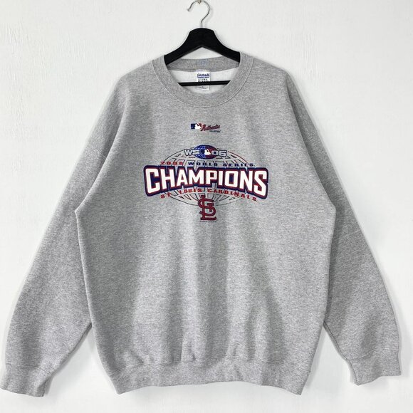 Vintage St. Louis Cardinals Champs Crewneck Sweatshirt, Retro Baseball MLB Shirt - Picture 1 of 2